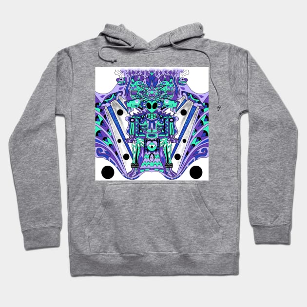 mictlan hell keeper astronaut ecopop Hoodie by jorge_lebeau